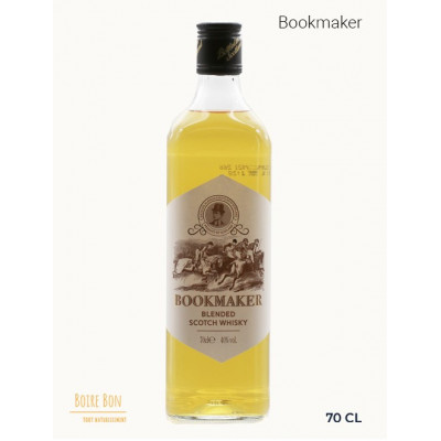 Bookmaker - Blended Scotch, 40%, 70cl, Whisky Ecossais